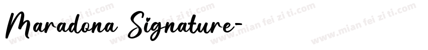 Maradona Signature字体转换